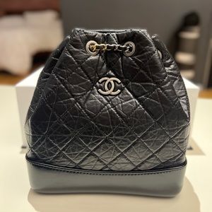 CHANEL Gabrielle Backpack BLACK - NEW